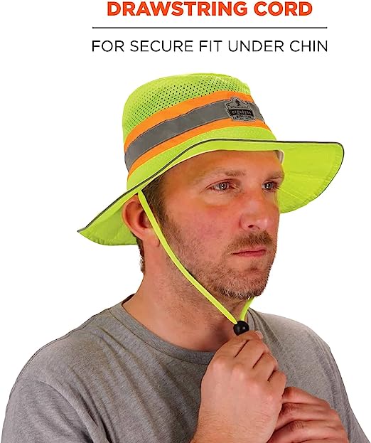 HANGER HAT LIME HI-VIS HANGER HAT LIME HI-VIS